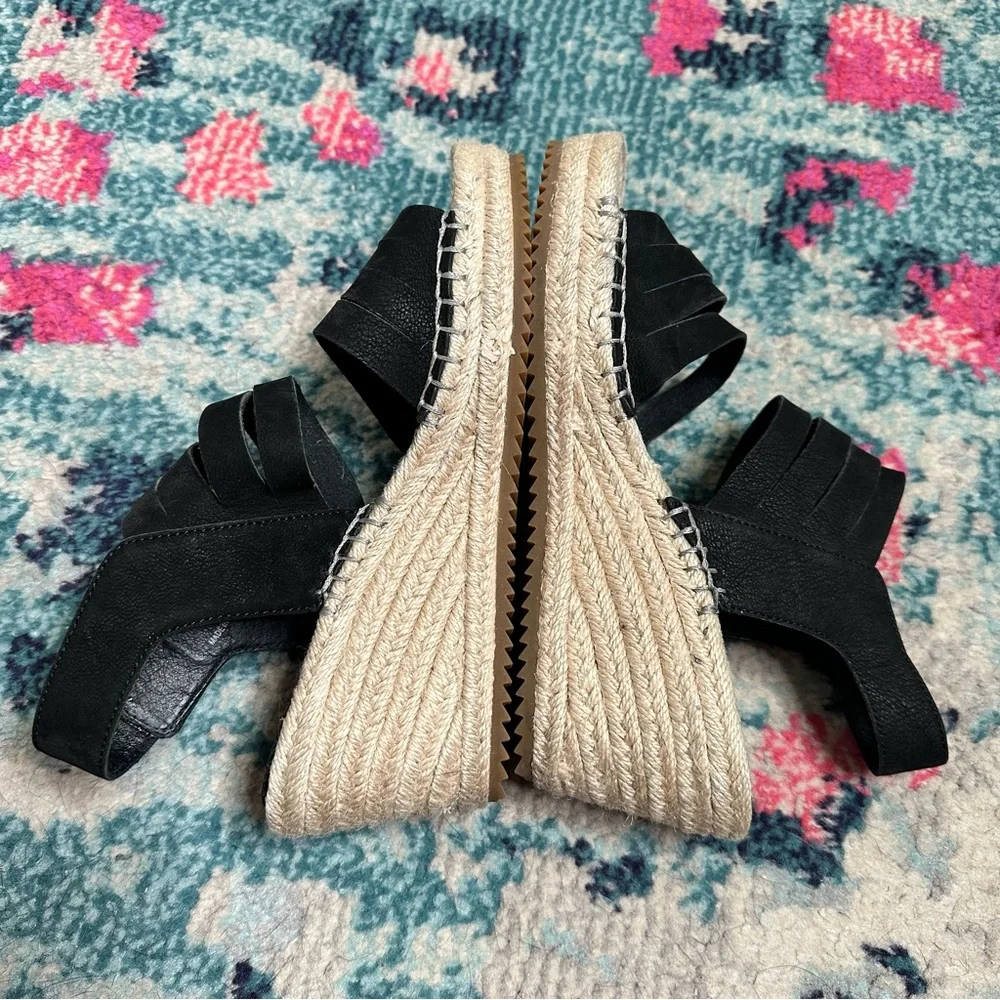 Eileen Fisher Largo Espadrille Sandals in Black
